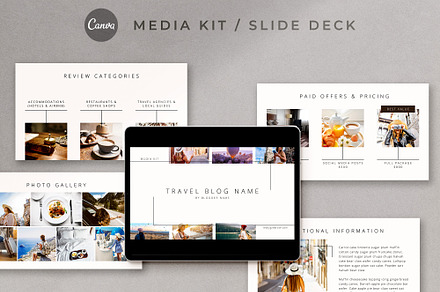 Media Kit Slide Deck in Canva