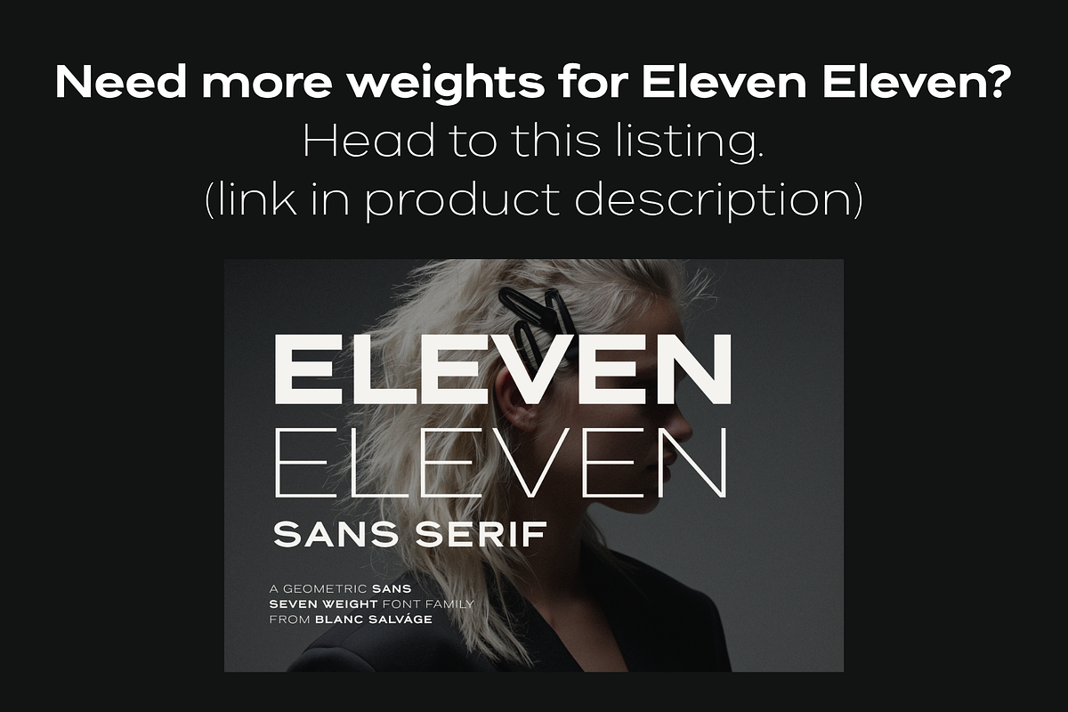 Eleven Eleven Modern Geometric Sans, a Sans Serif Font by Blanc Salváge (Photo 6 of 10)