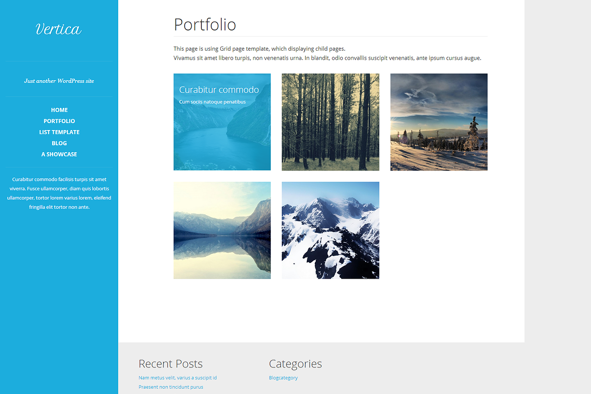 Vertica, a WordPress Template by FineHive (Photo 3 of 4)