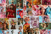 127 Fashion models in flowers, a Beauty & Fashion Photo by Handmadefont (Thumbnail 2 of 15)