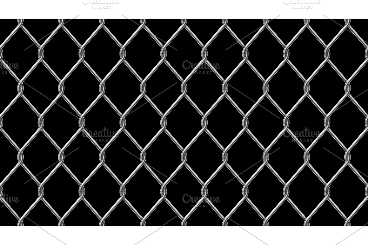 metallic fense seamless pattern, an Object Illustration by IfH (Photo 2 of 2)