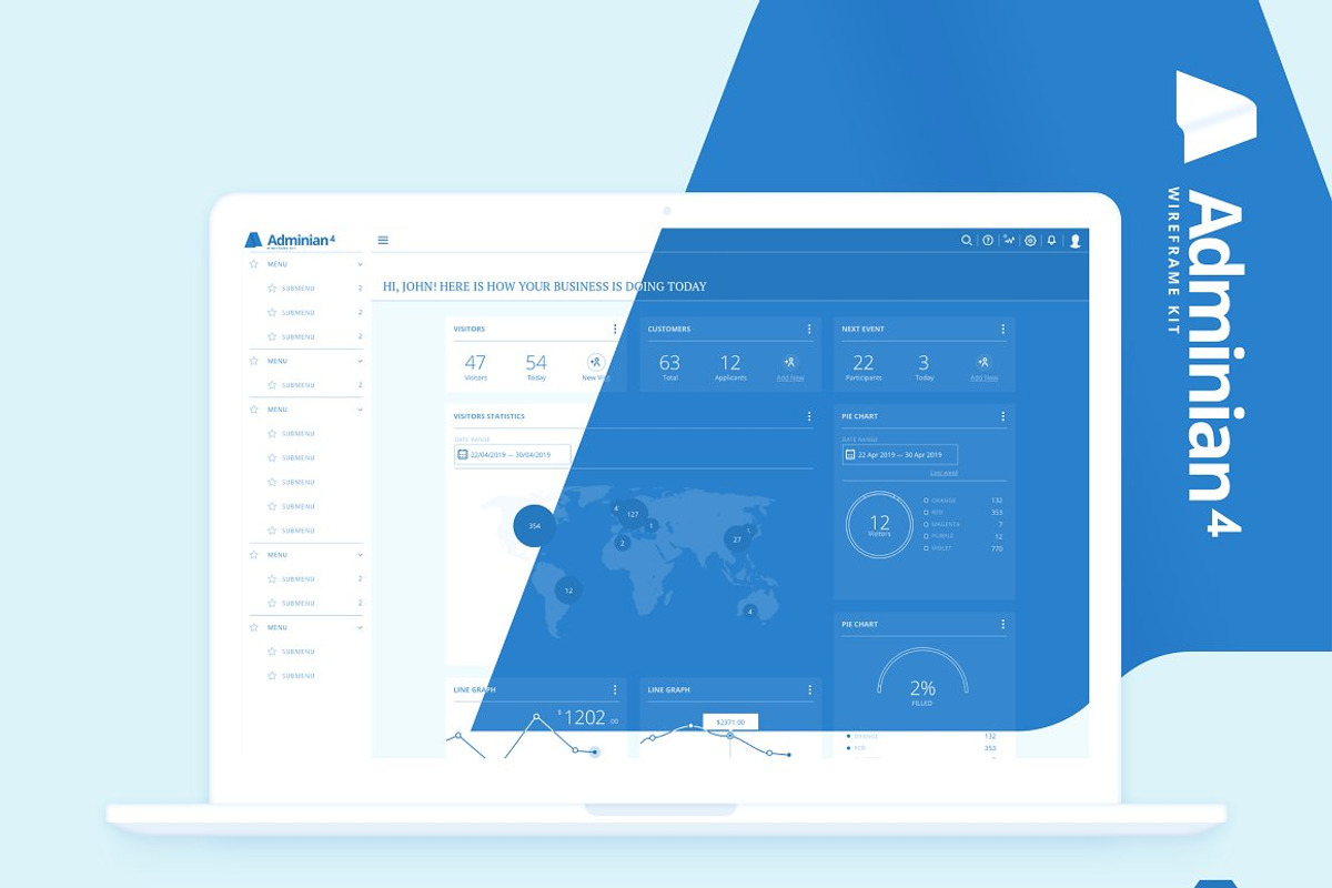 2 in 1 Wireframing Pack, a Wireframe Template by UI Kitchen (Photo 2 of 3)