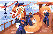 Happy Chinese New Year cards, a Seasonal Illustration by Good Studio (Thumbnail 3 of 8)