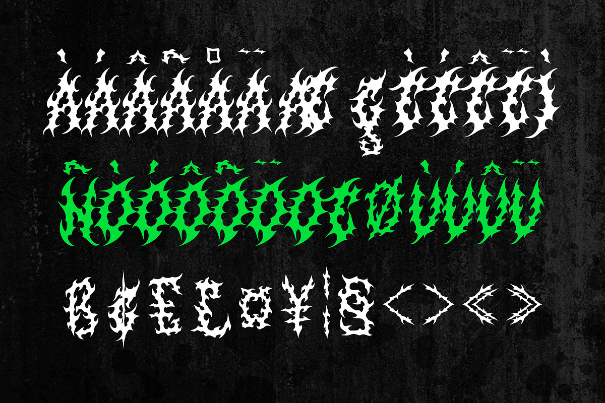SATRUNS Metal Blackletter Horror, a Blackletter Font by dansdesign (Photo 4 of 18)