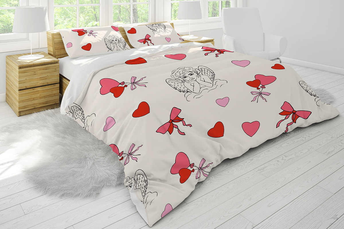 Whimsical Valentine Seamless Pattern, a Pattern Graphic by Groovy Arts (Photo 3 of 5)