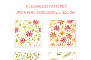 Watercolor patterns collection, a Pattern Graphic by Wild Rose (Thumbnail 3 of 7)