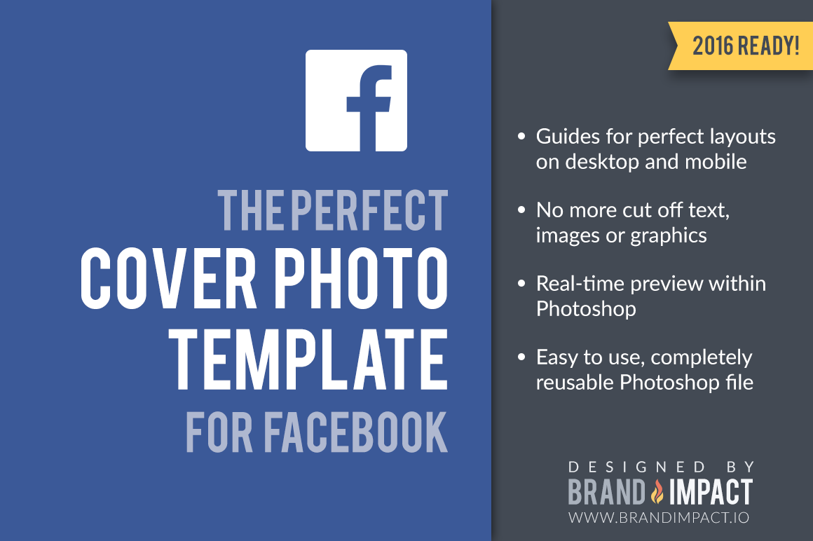 Facebook Cover Image Template by Brand Impact  Creative Market