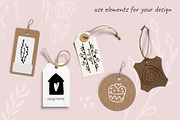 100 hand drawn elements, an Illustration by Cozy pattern shop (Thumbnail 6 of 7)