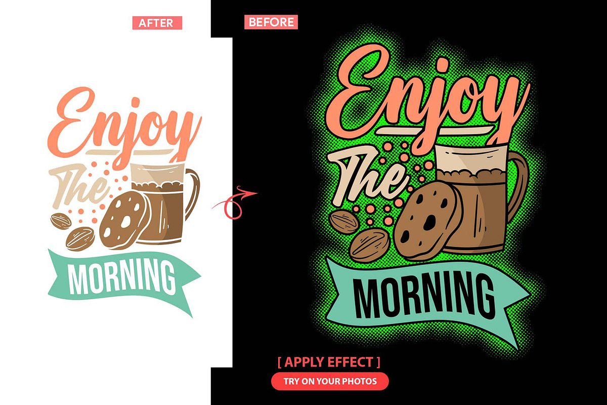 Halftone Backing & Shadow Kit, an Action Add-On by MRI STUDIO (Photo 7 of 13)