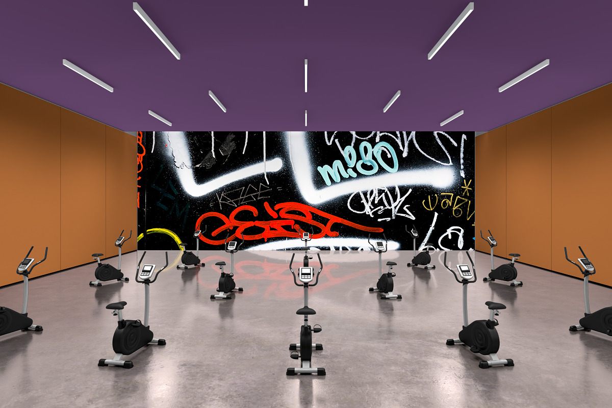 FITNESS GYM Mockup 06, an Advertising Mockup by Northern Kraft (Photo 5 of 6)