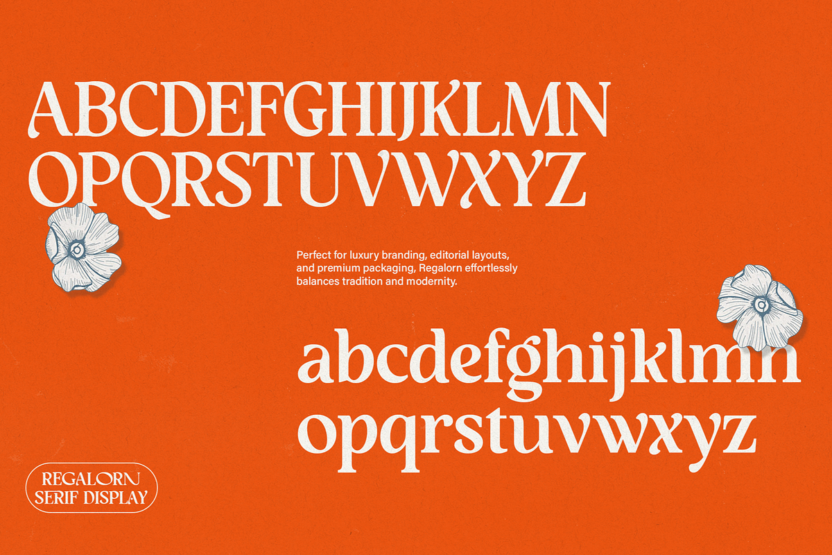 Regalorn - Elegant Serif Display, a Serif Font by Shapespired Design (Photo 18 of 20)