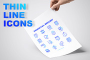 Financial Report | 16 Thin Line Icon, an Outline Icon by Alex Blogoodf (Thumbnail 3 of 11)