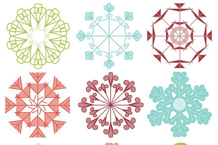 Snowflake Silhouettes Ps Brushes