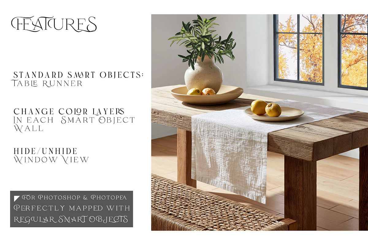Table Runner Mockups, a Household Mockup by mock-ups (Photo 3 of 20)