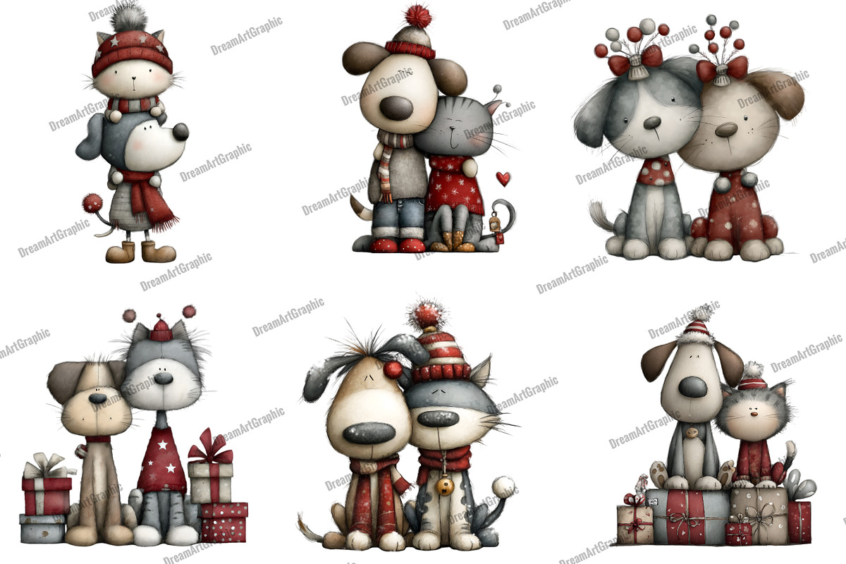 Quirky Dog and Cat, an Illustration by DreamArtGraphic (Photo 3 of 5)