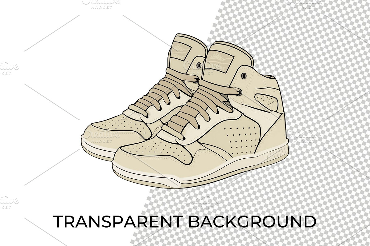 Sneakers Clipart, Footwear Graphics, a Sport Illustration by QM_ART (Photo 4 of 7)