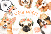 Woof Woof! Dogs Lover Cliparts, an Animal Illustration by everysunsun (Thumbnail 1 of 5)