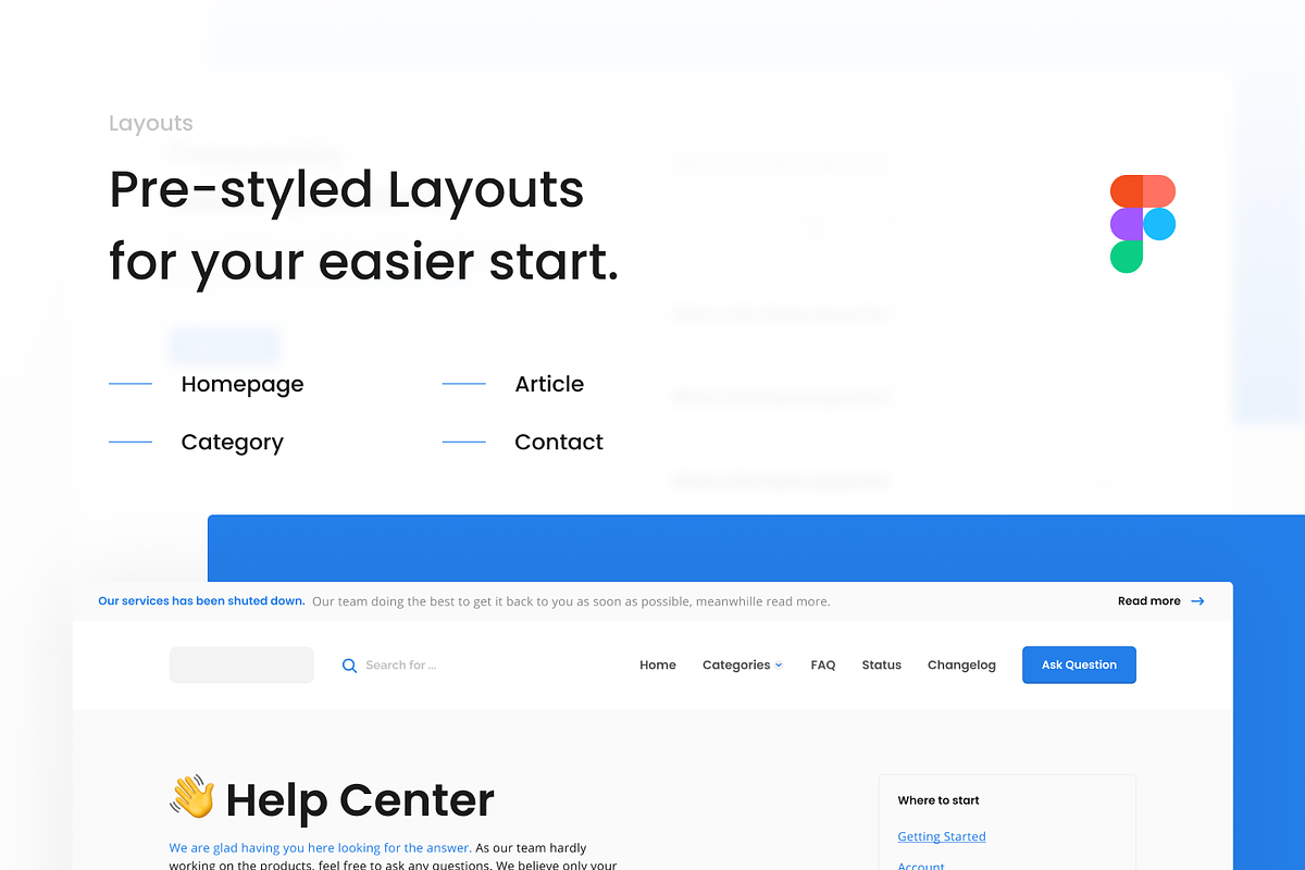 Helpcenter - Web Figma Starter Kit, a Templates & Theme by Petr Bilek (Photo 2 of 5)