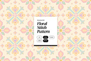 Colorful Floral Stitch Pattern, a Pattern Graphic by Neermana (Thumbnail 1 of 5)