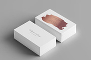 Beautiful Rose Gold Business card, a Business Card Template by Design Dock (Thumbnail 3 of 4)