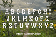 Fox Ranch | Retro Western Font, a Slab Serif Font by Lucky Bee Creative Studio (Thumbnail 2 of 7)