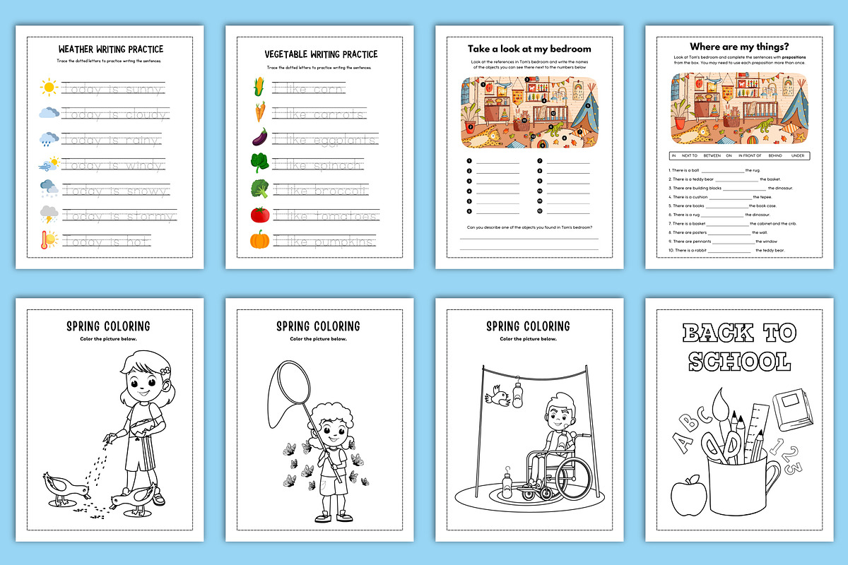 Kindergarten Numbers Workbook Canva