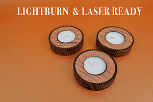 Candle Holder Flexi File 4 Laser Cut
