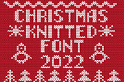 Christmas Knitted Font Web, a Symbol Font by Artolus (Thumbnail 2 of 9)