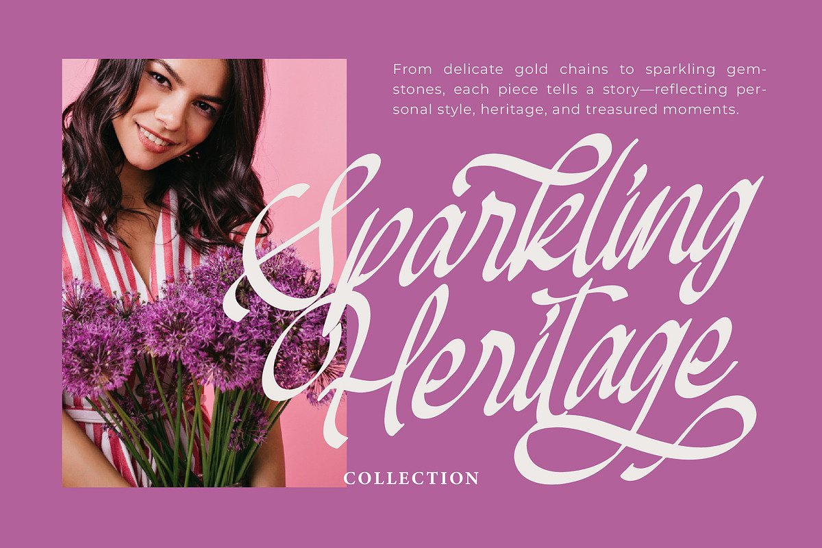 Mendyora Bold Calligraphy Font, a Script Font by Letterena Studios Script (Photo 6 of 15)