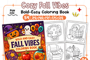 Bold and Easy Fall Vibes Coloring, a Seasonal Illustration by Design Station (Thumbnail 1 of 3)