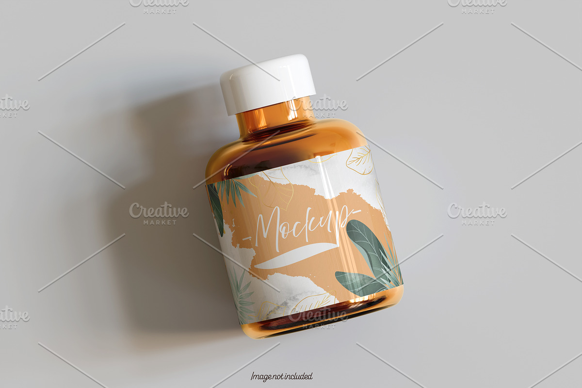 Pills Bottle Mockup Bundles, a Cups & Container Mockup by Ambo Ampeng (Photo 5 of 22)