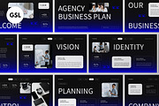 Agency Business Plan Google Slide, a Presentation Template by graphicook (Thumbnail 1 of 5)