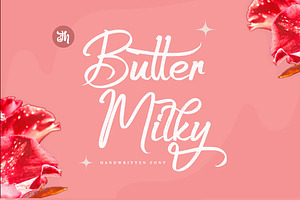 Butter Milky - Handwritten Font