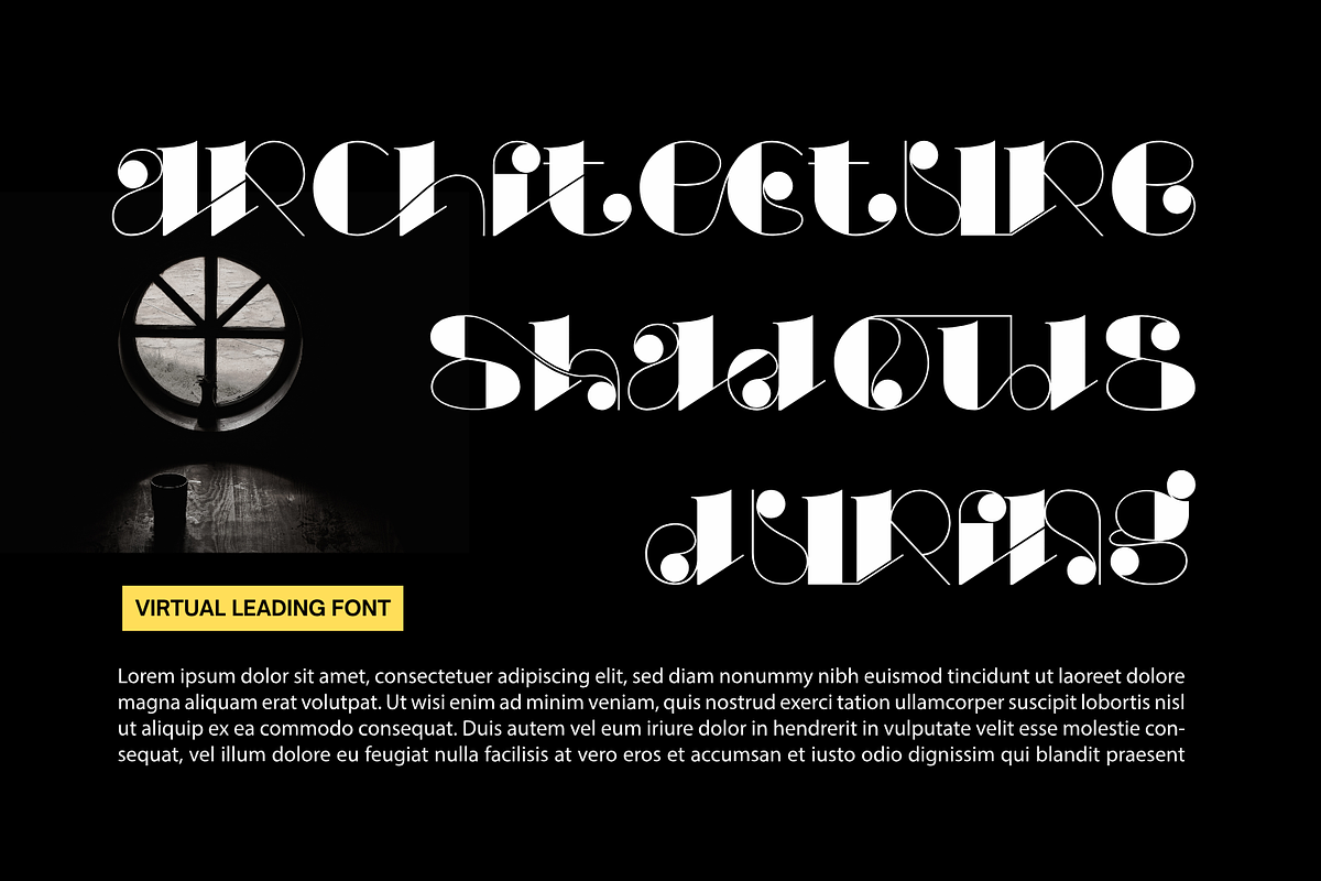 Virtual Leading Font, a Serif Font by 177Studio (Photo 4 of 8)