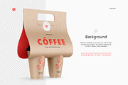 Coffee Cups and Holder Mockup, a Cups & Container Mockup by HelenStock (Thumbnail 6 of 9)