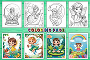 Fairy Coloring Pages For Kids, a Templates & Theme by Wow Magic (Thumbnail 2 of 3)