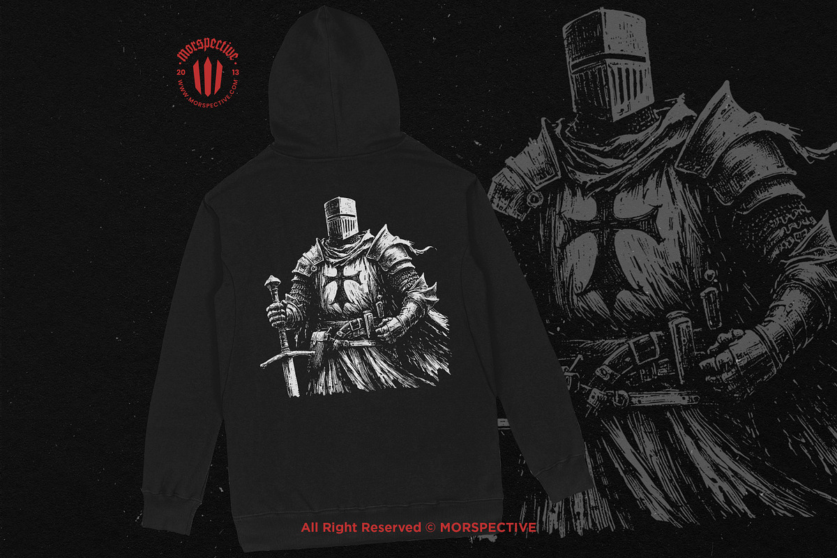 10 Bundle Dark Art Crusader Soldier, an Illustration by Morspective (Photo 4 of 7)