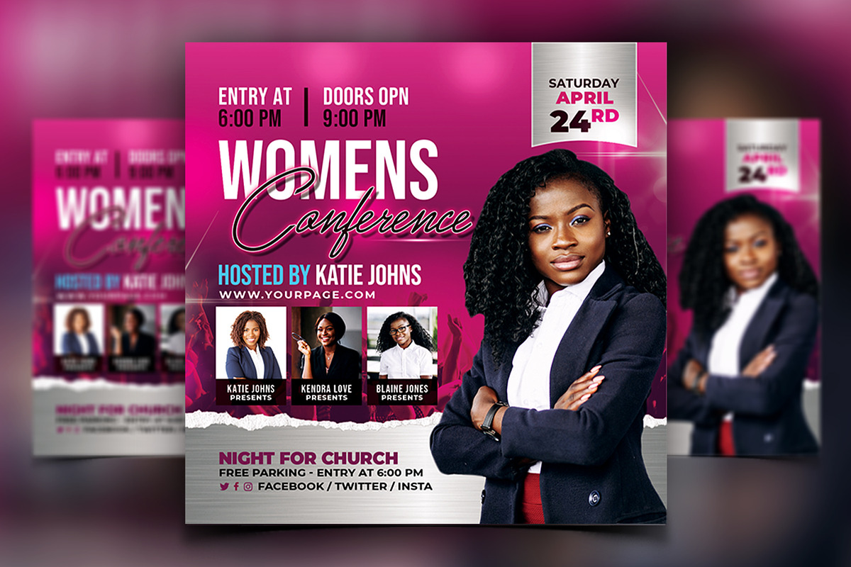 Women Conference Flyer Bundle, a Print Template by AfzaalGraphics (Photo 7 of 11)