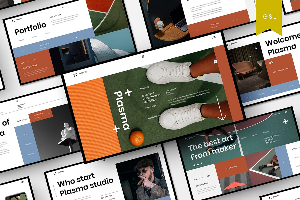 Plasma - Business Google Slide, a Presentation Template by Dens Creative Studio (Photo 1 of 6)