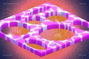 3D GALAXY BLUE Objects, an Object Graphic by angelainthefields (Thumbnail 3 of 11)