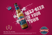Beer Ad Mockup, an Advertising Mockup by g design (Thumbnail 3 of 3)