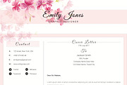 Water Color CV-Resume Template *C, a Resume Template by Showy68 Template (Thumbnail 5 of 5)