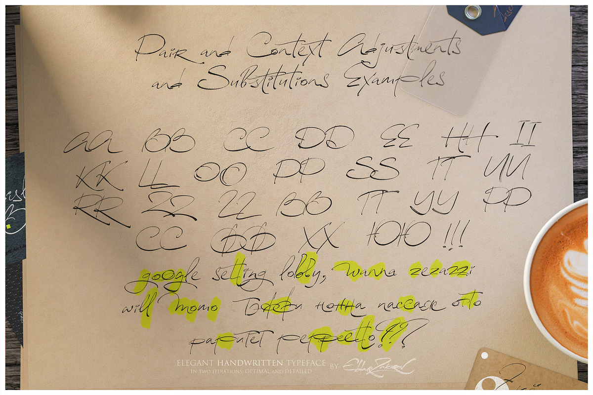 Reissfeder: Handwritten Typeface, a Handwritten Font by Eldar Zakirov's (Photo 26 of 29)
