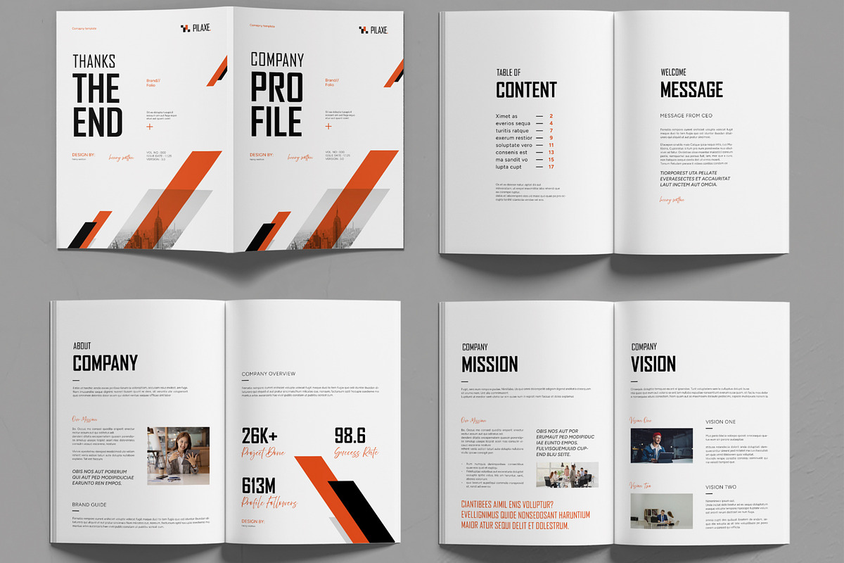 Company Profile Brochure Template, a Brochure Template by MightyDesign (Photo 2 of 6)