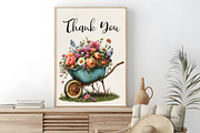 Watercolor Fairy Garden PNG Clipart, a Seasonal Illustration by RobertsArt (Thumbnail 7 of 7)
