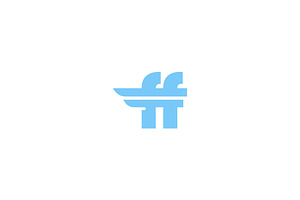 ff initial logo, a Branding & Logo Template by ZHR Creative