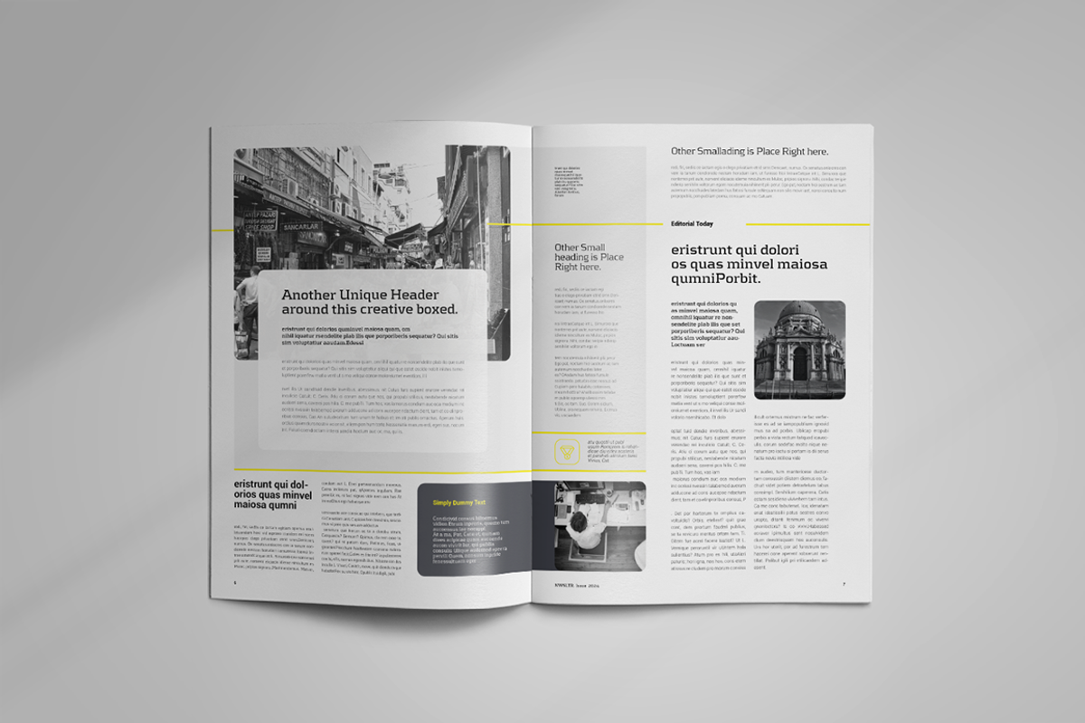 Newsletter Template, a Brochure Template by spidergraph (Photo 4 of 8)