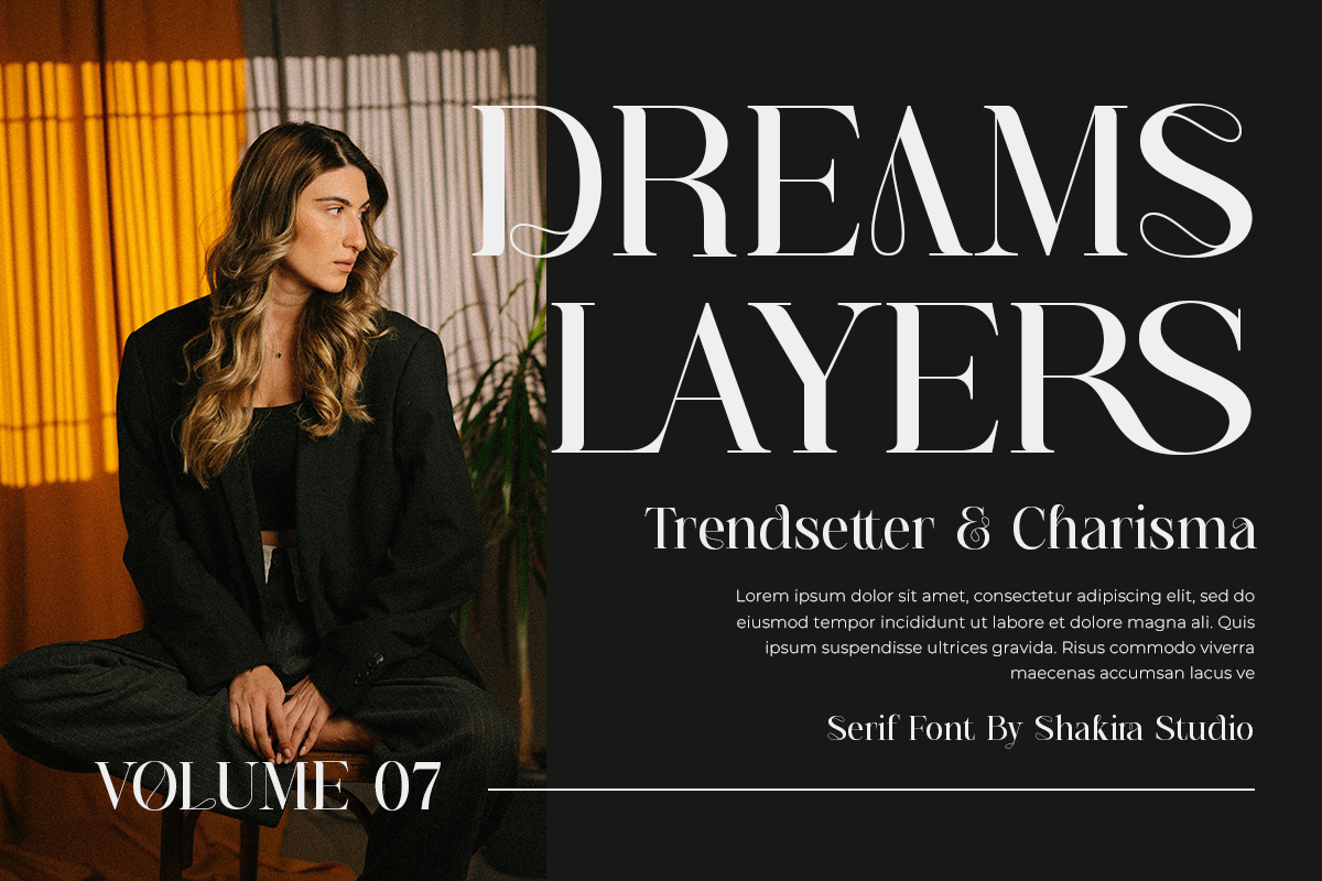 Prestige Edition - Elegant Typeface, a Serif Font by Shakira Studio (Photo 6 of 10)