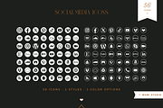 Social Media Icons, a Solid Icon by Wumi Studio (Thumbnail 4 of 5)