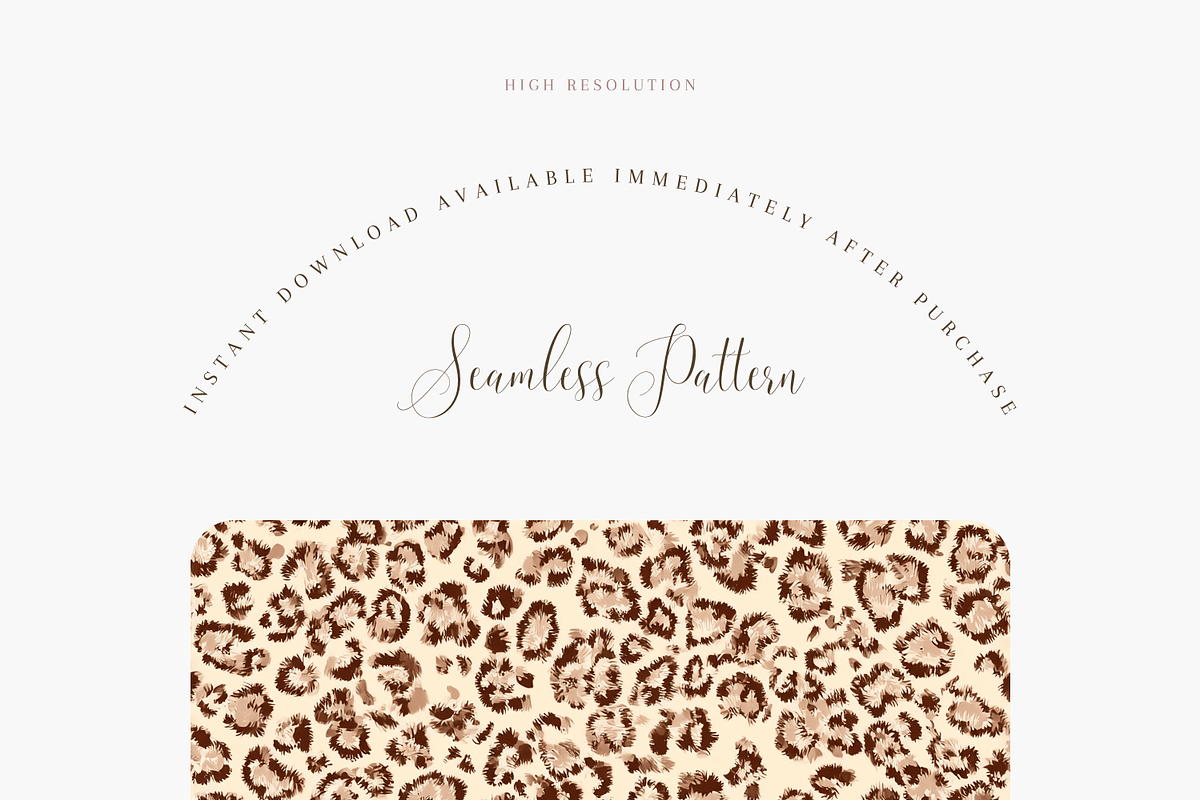 Leopard Seamless Pattern Sepia Tones, a Pattern Graphic by Pati Charm Studio (Photo 2 of 8)